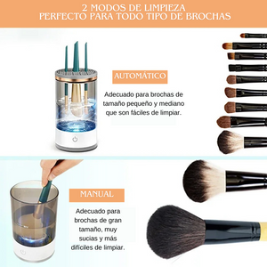 Limpiador de brochas de maquillaje